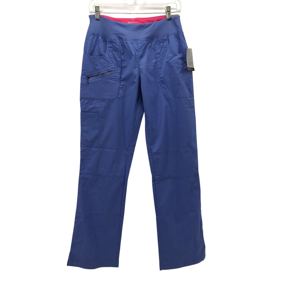 NWT Beyond Scrubs Abby Yoga Pant Bottom Ceil Blue Small S Nursing Healthcare